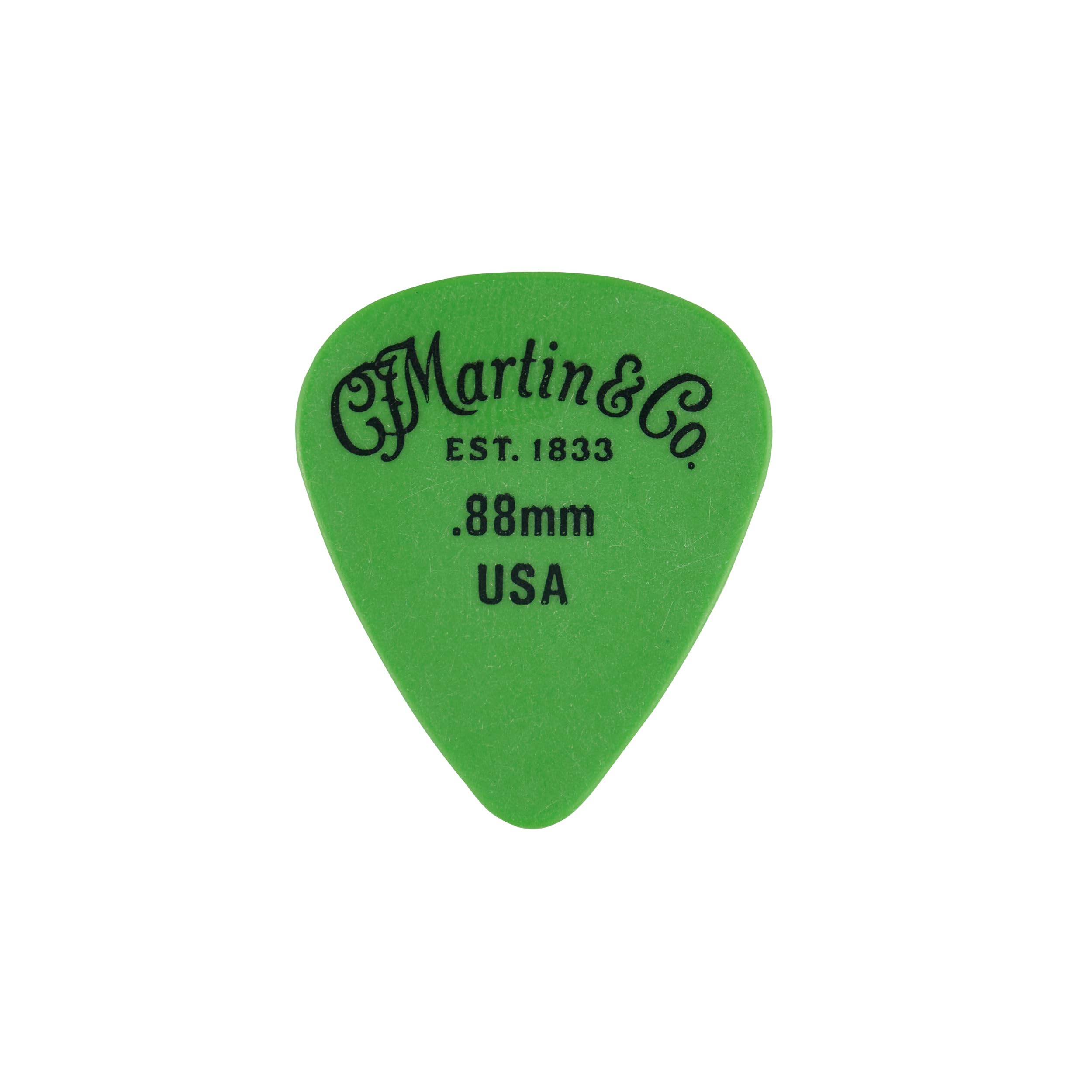 C F Martin Picks - Delrin .88 Green - Pack 12 — image 1