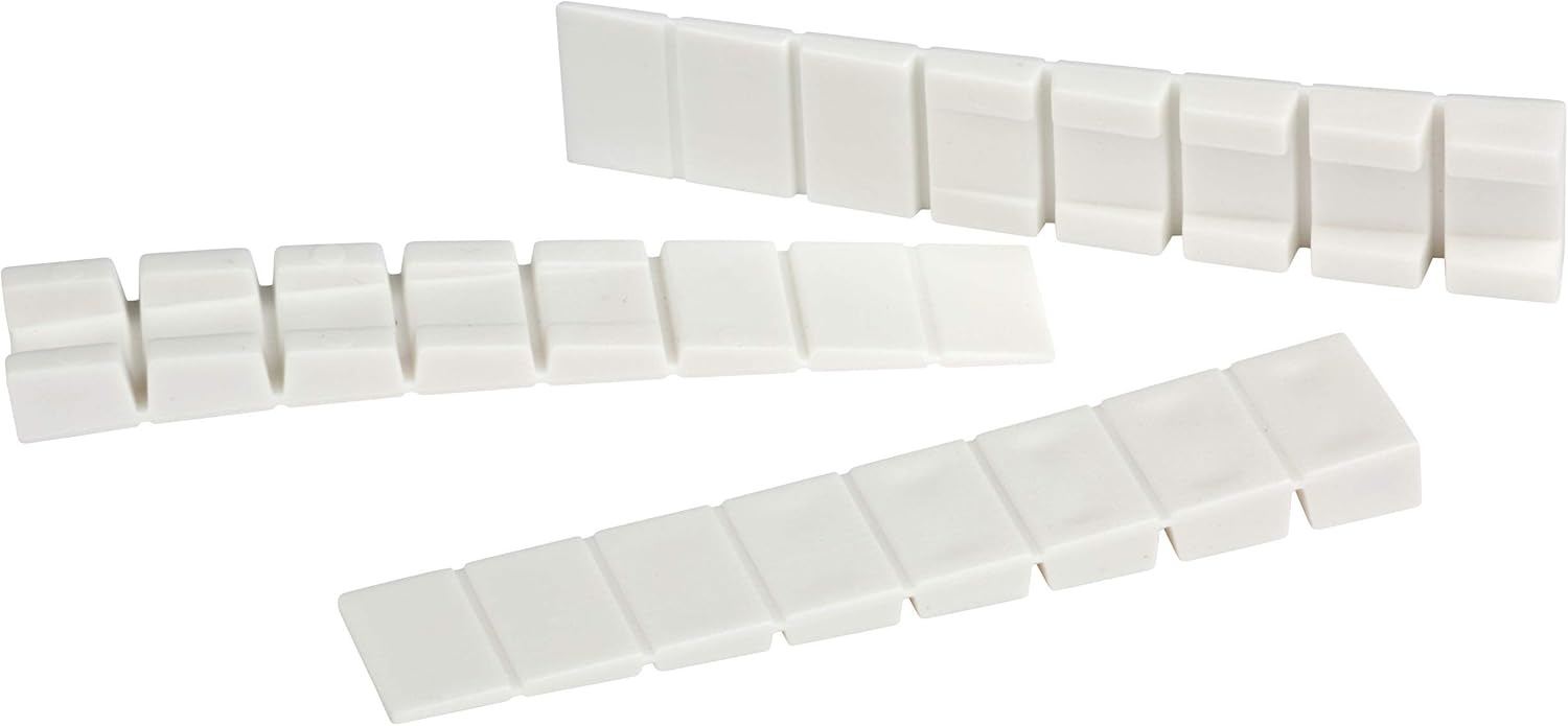 Furniture Alignment Leveller Wedges │ white │ 20 pieces │ 7 breakable