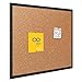 Quartet Cork Board, Bulletin Board, 4' x 3' Corkboard, Black Frame (2304B)