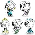 Cartoon Charms for Women Spacer Beads, 925 Sterling Silver Charms fit Pandora Charms Bracelet Necklace Pendant