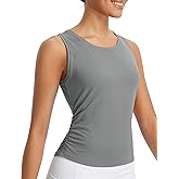 baleaf Women's Workout Tank Tops Sleeveless Athletic Gym Shirts Fitted Crop Tops Yoga Tennis Running