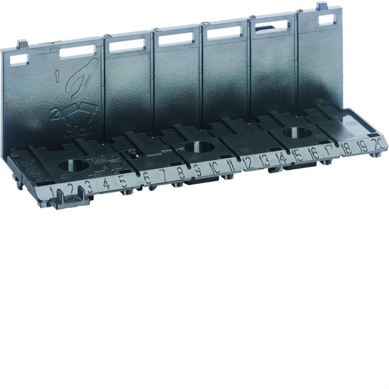 Hager KN00 A Black Terminal Block – Terminal Blocks