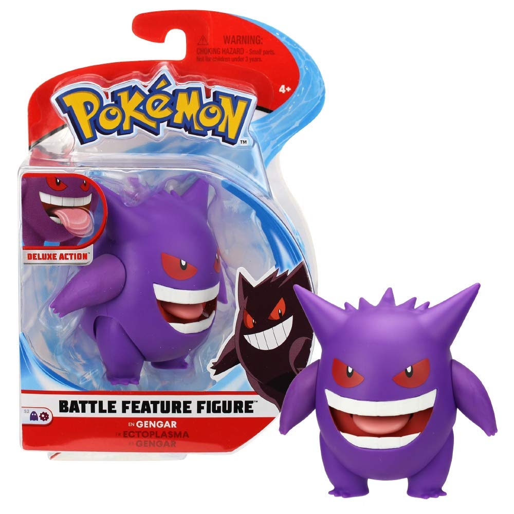 Pokemon BATTLE FEATURE FIGURE GENGAR 4.5" 2019 EDITION WAVE 4