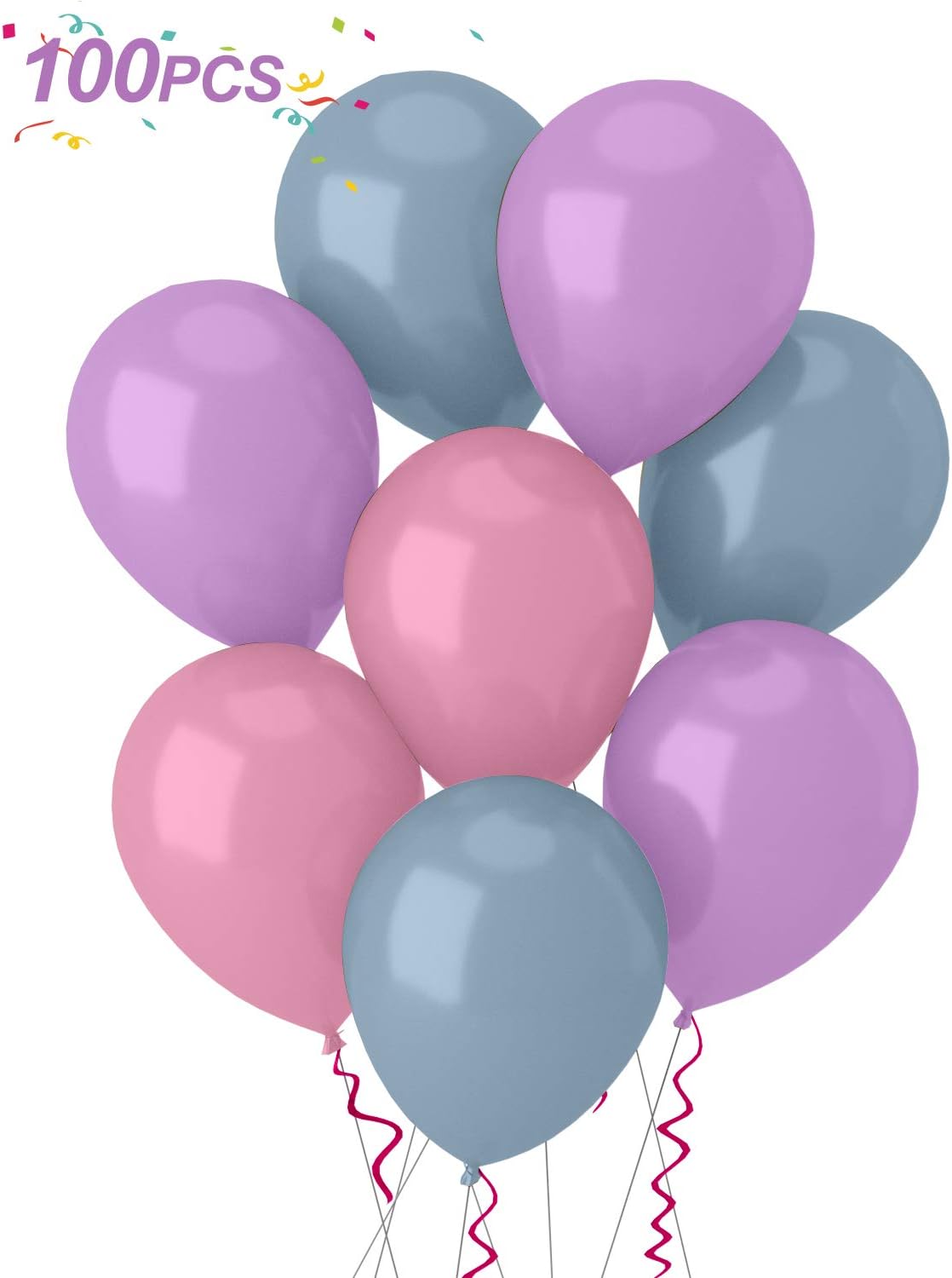 Amazon Com Decorlife Party Balloons For Baby Shower 100 Pcs 12