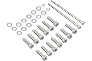 Bevinsee LS Stainless Steel Oil Pan Bolt Kit Set Compatible with LSX LS2 LS3 LS6 LS7 4.8 5.3 6.0 6.2L
