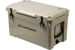 EchoSmile 25/30/35/40 Quart Rotomolded Cooler, 5 Days Protale Ice Cooler, Ice Chest Suit for BBQ, Camping, Pincnic, and Other