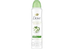 Dove Advanced Care Dry Spray Antiperspirant Deodorant for Women with 1/4 Moisturizers Cool Essentials for 48 Hour Protection 
