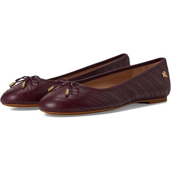 Amazon.com | Lauren Ralph Lauren Women's Jayna Leather-Trim
