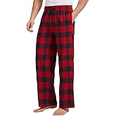 TTZ 34/36 Inseam Mens Tall Pajama Pants 100% Cotton Pj Lounge Sleep Pants for Tall Men