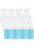 JIBENGAO 12 Pcs 2oz Plastic Sample Bottles, 60ML