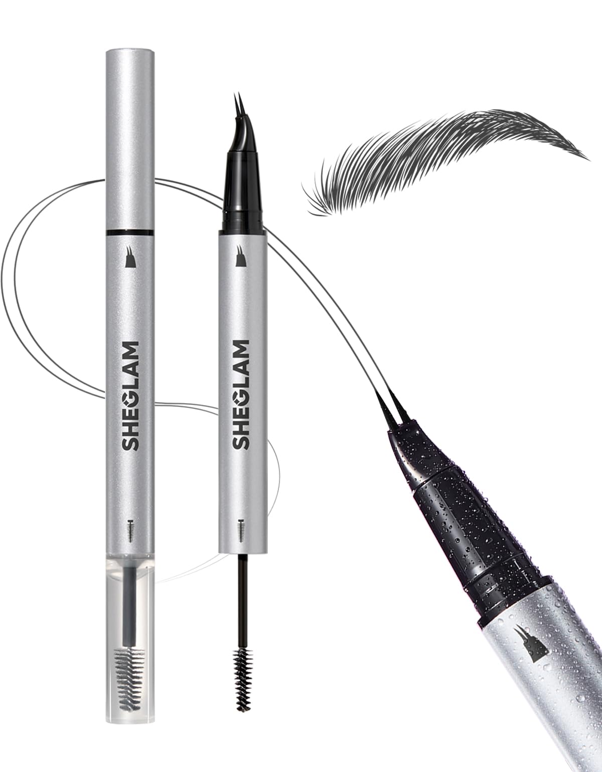 Photo 1 of SHEGLAM Real Flow Laminating Brow Pen-Ebony