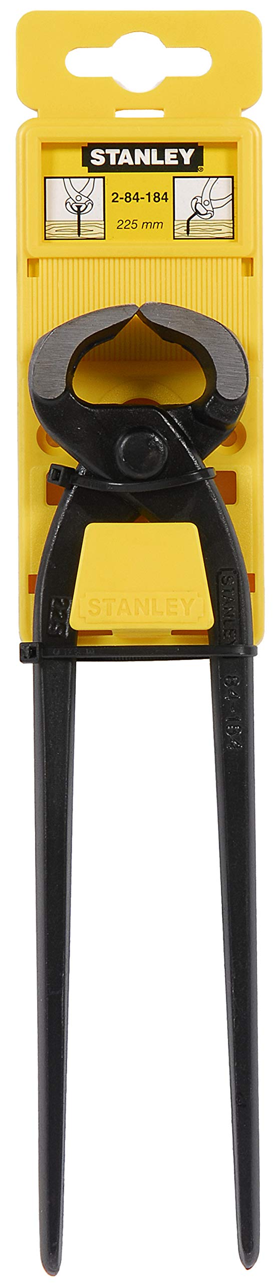 Stanley 2-84-184 Carpenter's Pincer, Black/Silver, 225 mm