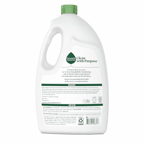 Seventh Generation Dishwasher Detergent Gel Lemon Scent 2 pack for sparkling dishes photo 12