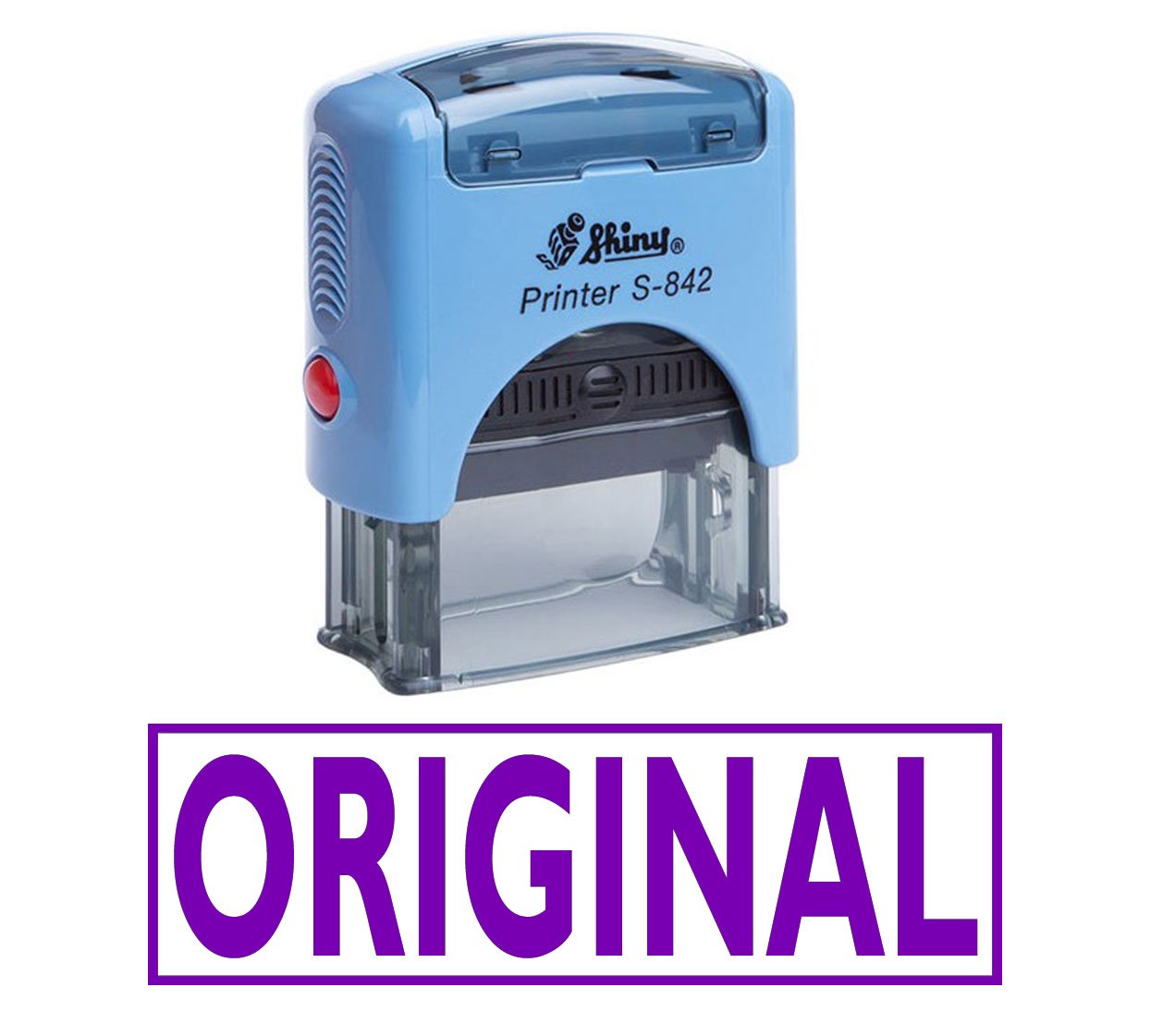 Printtoo Original Self Inking Rubber Stamp Custom Shiny Office Stationary Stamp