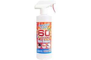 Absolutely Clean Amazing 60 Second Stain Remover - Powerful, Natural Enzymes Remove Food, Grease, Pet Stains & More, Fast & Easy - Fragrance Free - Eco Friendly - USA Made (16oz Pack of 1)