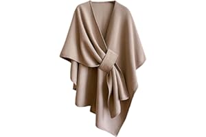 OEKYTOY Winter Shawl Wraps For Women,2025 New Knitted Shawls and Wraps Cardigan Cape Wool Cashmere Shoulder Top Sweater Shawl