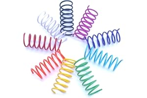 JoyArrive 9 Colors Cat Spring Toy, Colorful Springs Self-Play Cat Toys for Indoor Cats,Interactive Cat Toy, Cat Kittens Spiral Coil Springs for Swatting,Biting,Hunting,Pouncing 18PCS