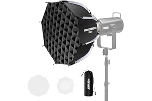 NEEWER BASICS Octagonal Softbox Kit for Studio Photography Video Recording Streaming, 18"/45cm Quick Release Bowens Mount Sof