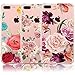 iPhone 8 Plus Case, iPhone 7 Plus Case, [3-Pack] CarterLily Watercolor Flowers Floral Pattern Soft Clear Flexible TPU Back Case for iPhone 7 Plus iPhone 8 Plus 5.5'' - Watercolor Flowers
