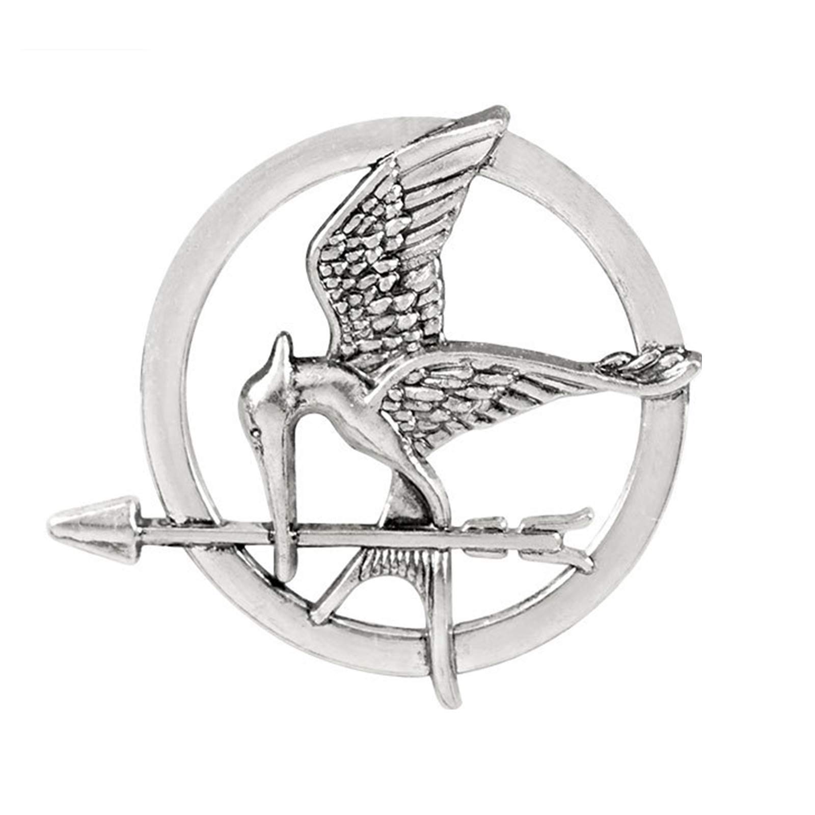The Hunger Games Movie Mockingjay Prop Rep Pin (Silver)