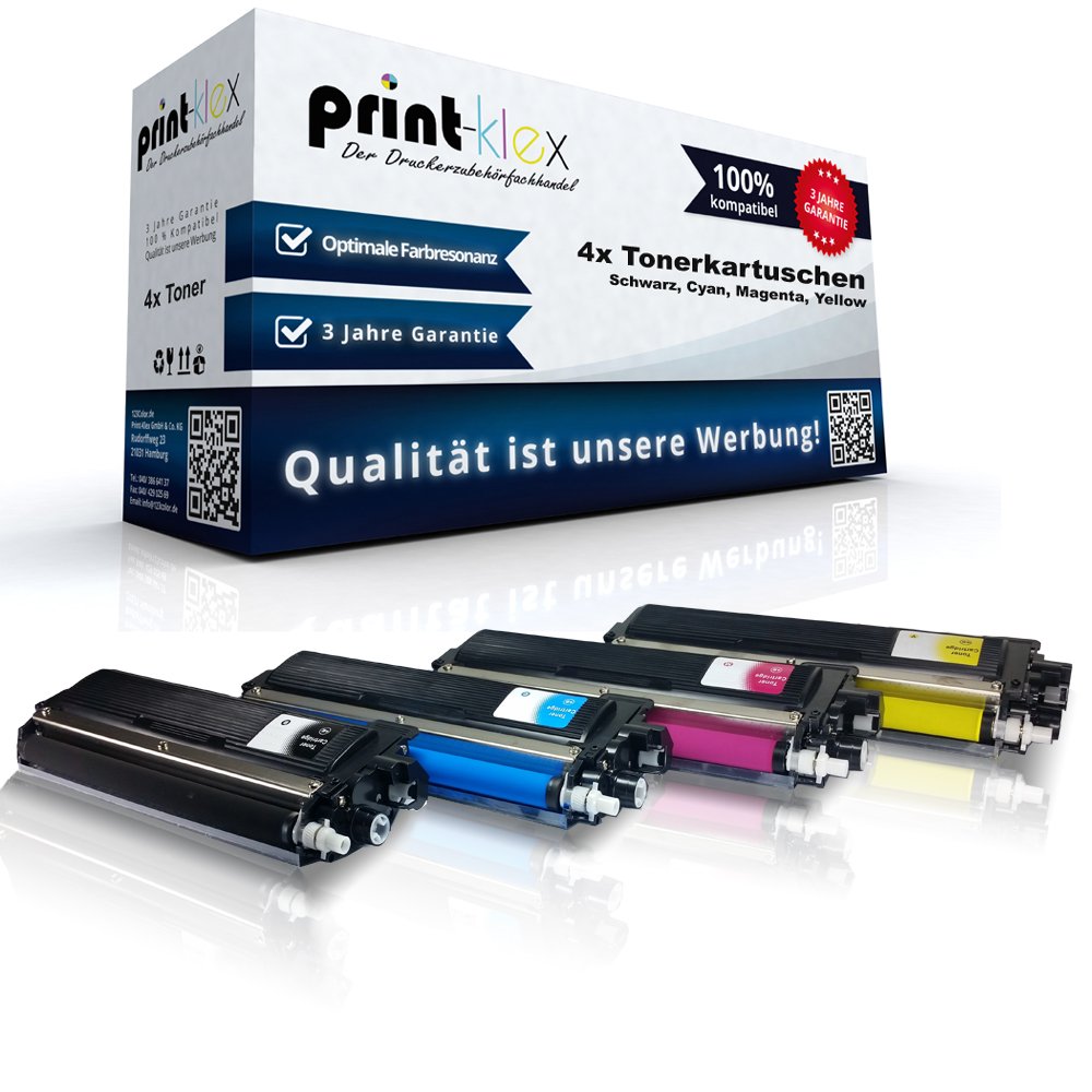 Print-Klex 4x Compatible XXL Printer Cartridges for BrotherHL3142 CW HL3152 CDW HL3172 CW TN246K TN246C TN246M TN246Y TN242 – Office Plus Series
