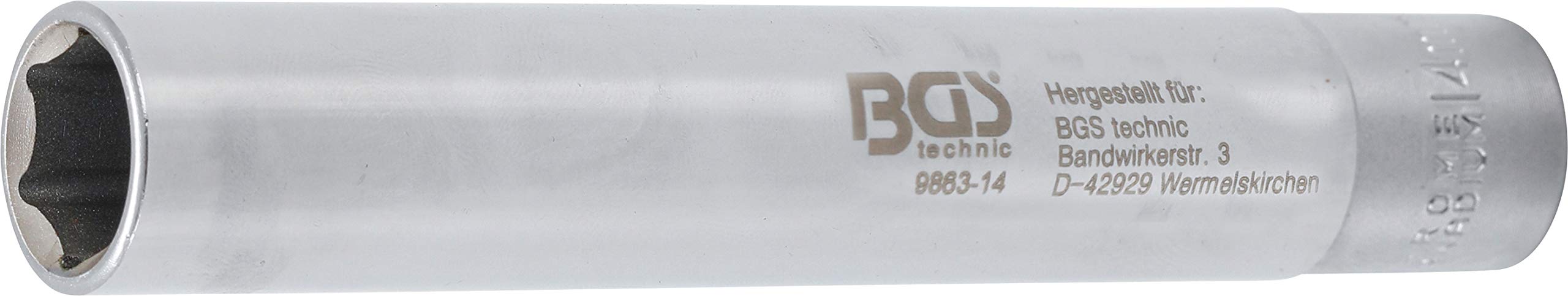 BGS 9863-14 | Socket, Hexagon, extra deep | 10 mm (3/8 ") Drive | 14 mm