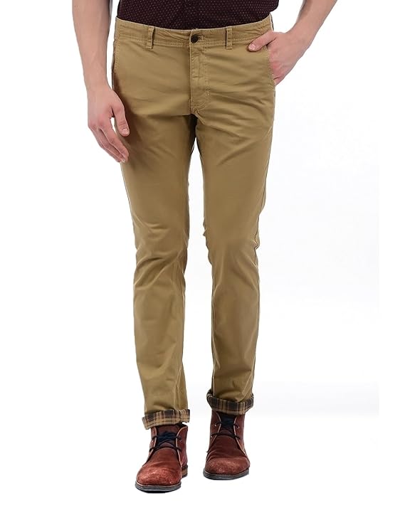 Buy Indian Terrain Men's Slim Fit Casual Trousers at Amazon.in