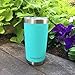 CHILLOUT LIFE 20 oz Stainless Steel Tumbler with Lid - Double Wall Vacuum Insulated Coffee Mug with Splash Proof Lid and Straw for Hot & Cold Drinks, Powder Coated Teal (1 Unit)