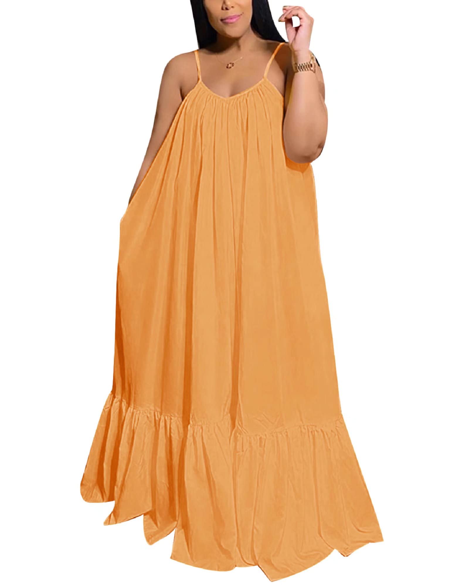 Women's Sexy Spaghetti Strap Sleeveless Ruched