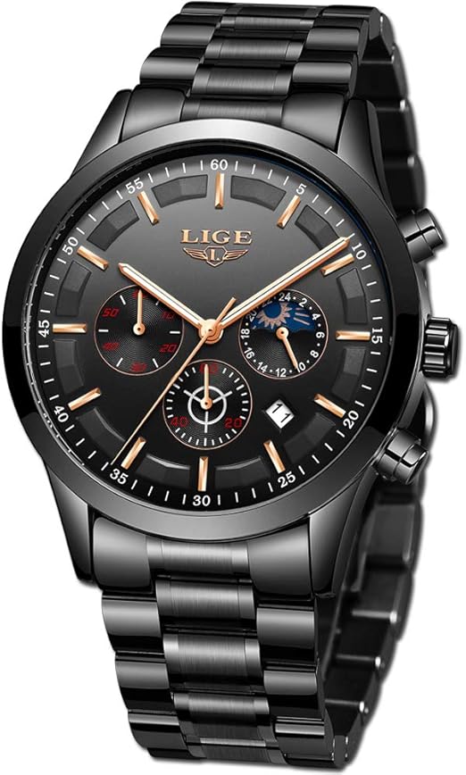 lige stainless steel watch