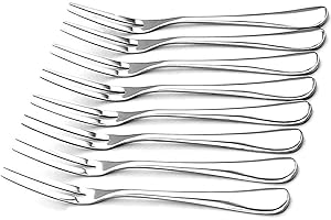 5.6-Inch Fruit Forks, Olive Forks,Stainless Steel Bistro Cocktail Fork with Handle,Beautiful Spoon,Unique Spoons, Convenience