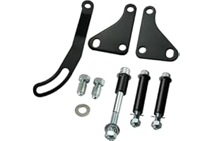 ADORISH Power Steering Pump Mounting Bracket LWP SWP Compatible with SB SBC Ch-evy engines 262 265 283 302 305 307 327 350 400 Black