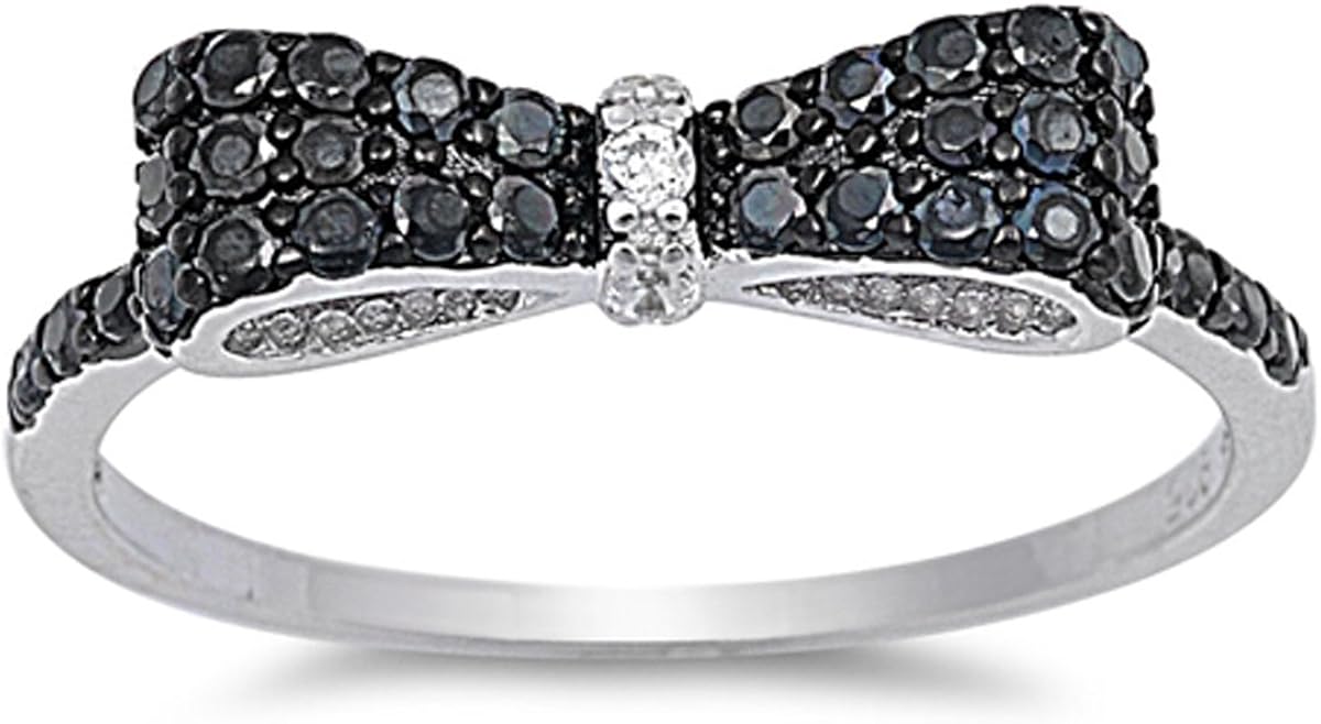 Prime Jewelry Collection Sterling Silver Women's Black