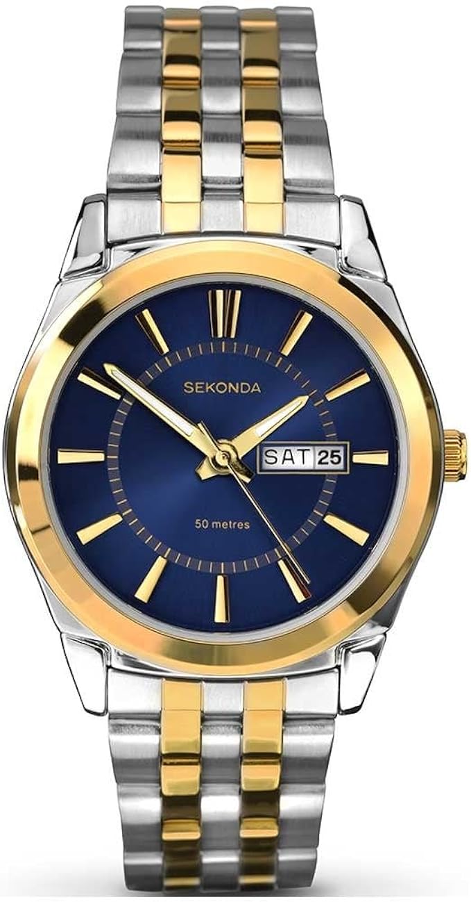 sekonda mens midnight blue watch