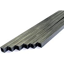 Uxcell Carbon Fiber Square Tube 5x5x4mm Inner Round Dia. 200mm Lengt - View #3