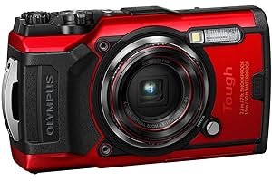 OM SYSTEM Olympus Tough TG-6 Digital Camera, Red