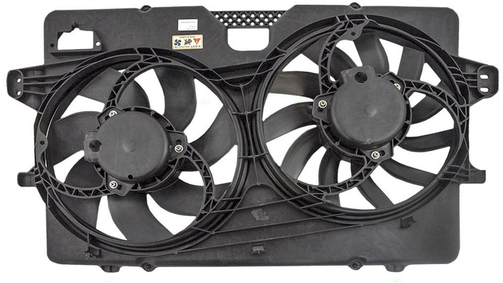 Dual Radiator and Condenser Fan Assembly Compatible With Mazda Mercury ...
