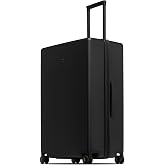 LEVEL8 Checked Luggage 28 Inch, Large Hardside Suitcases with Wheels, Black | Polycarbonate Hardshell, 105L Large Capacity, 360&deg; Spinner Wheels, Tsa Lock, 4 Levels Telescoping Handle