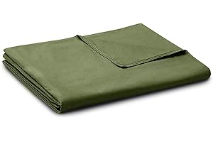 BB BLINBLIN Soft and Breathable Duvet Cover for Weighted Blankets (60''x80'') - Veridian Green Print