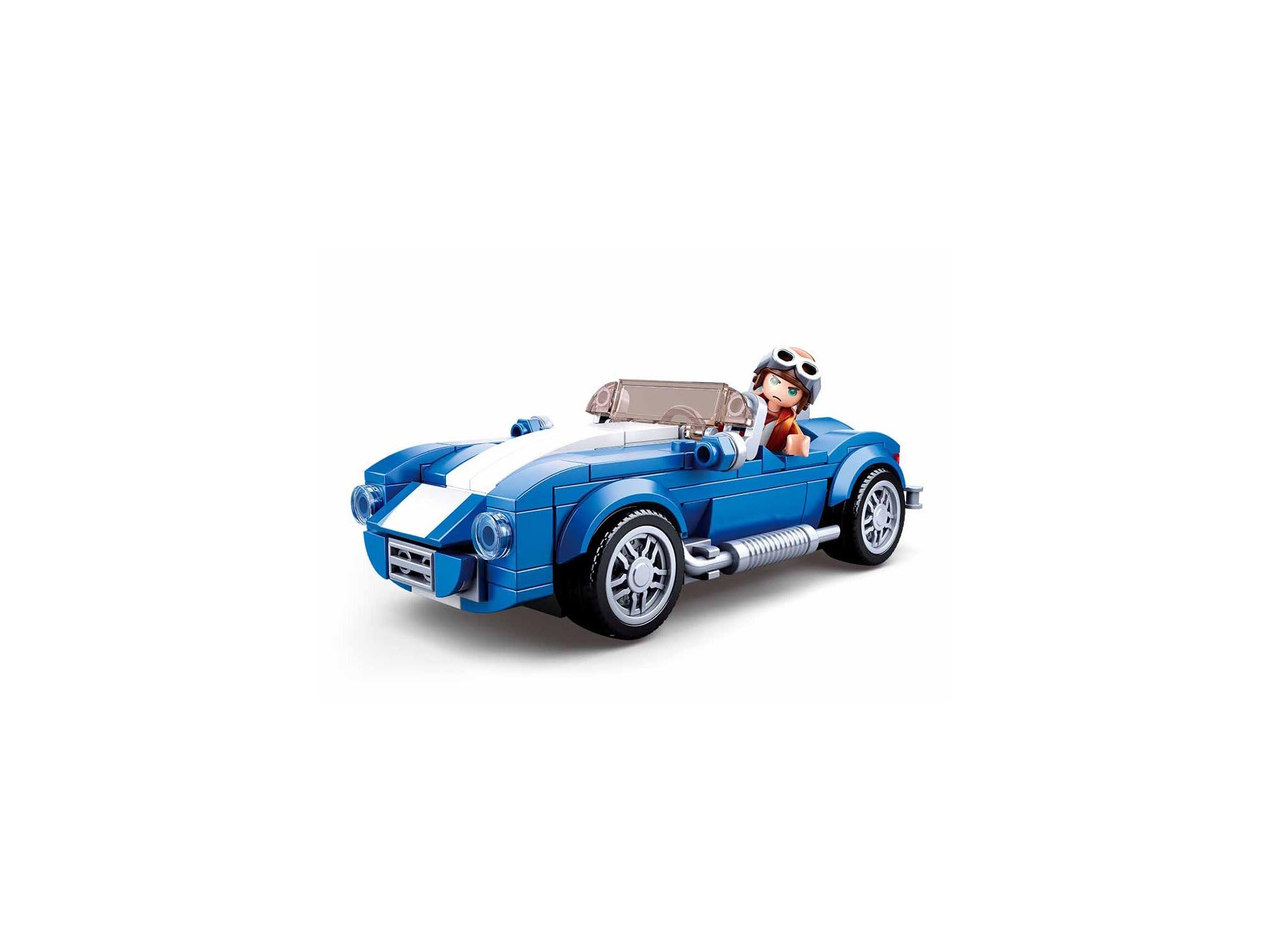 Sluban Klemmbausteine 101380706A SL07142 Sports Car Classic (172 Pieces) [M38 B0706A] Play Set Clamp Building Blocks Racing Car with Toy Figure Car Club