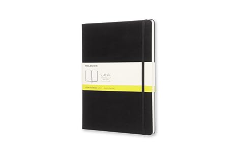 Moleskine Notizbuch, Groß, Blanko, Hard Cover, schwarz