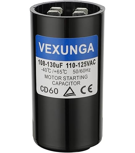 Condensador Arranque Motor CD60 - 2 Unidades 108-130uF 250V - Para Lavadoras, Aires Acondicionados, Compresores