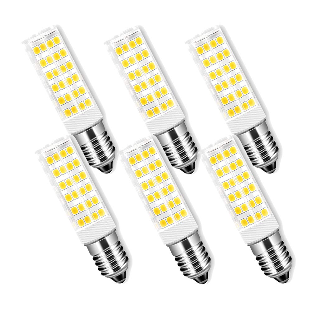 E14 LED Light Bulb, 7W (65W Halogen Equivalent),E14 Bulbs for Home Lighting, SMD 2835 LED Lamps, 650Lumens, 360° Beam Angle, AC220V-240V LED E14 Warm White 3000K, Non-Dimmable, 6-Pack