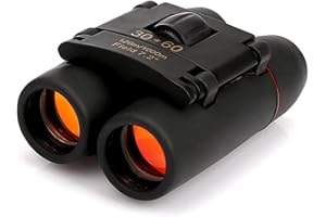 YWHWXB Portable Mini Binoculars,30x60 Zoom Wide View Angle Folding Binoculars Telescope with Low Light Night Vision for Outdoor,Bird Watching,Camping,Hiking,Traveling and Mountaineering