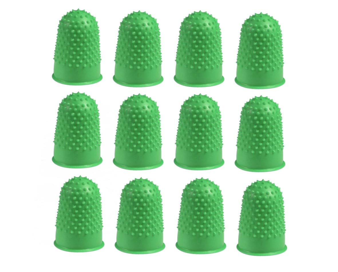 Q-Connect Thimblettes Size 0 Green (Pack of 12)