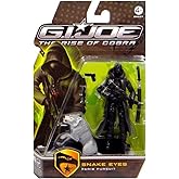 G.I. Joe The Rise of Cobra Movie Figure Snake Eyes (Paris Pursuit) with Gray Timber 3.75 Inch Scale