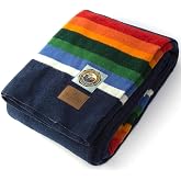 Pendleton National Park Blanket, 100% Wool Blanket, Iconic Park Stripes | Soft Wool Blanket with Cozy Warmth, Breathable Comfort, Napped Texture for Cozy Everyday Moments, Iconic Collectible Keepsake