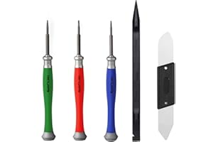 Kaisi 5pcs MacBook Repair Tool Kit Precision P5 Pentalobe Screwdriver, T5 Torx and PH000 Phillips Screwdriver with Ultra-Thin Steel and Nylon Spudgers for MacBook Pro & MacBook Air with Retina Display