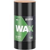 OutdoorMaster Rub-on Ski Snowboard Wax, 80g Universal Portable Ski Wax | Quick Waxing for Universal Temperature, 36℉ to -22℉, Pocket-Size, Iron-Free, 2 Replacement Corks, PFAS-Free