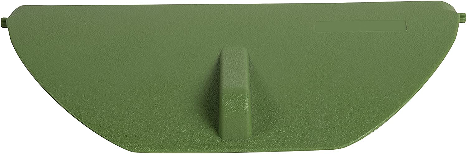Exacompta - Ref 43915D - Topline Semi-Circle Eco-Insert Lid for the Waste Paper Bin - 200 x 95 x 20mm in Size, Allows Odorous Waste to be Stored - Fern Green